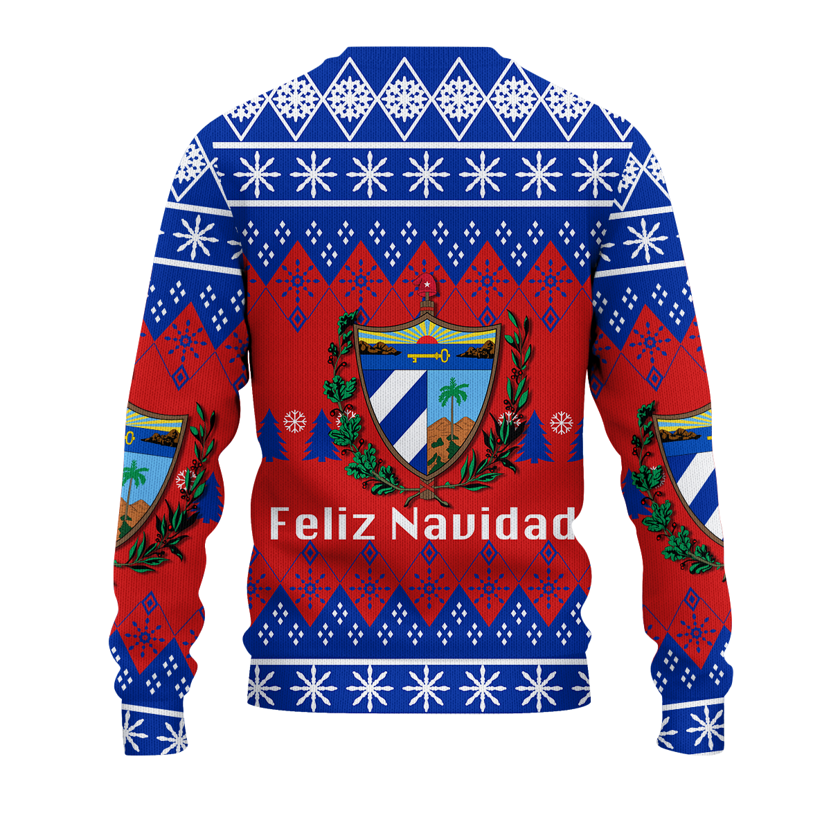 Cuba Christmas Feliz Navidad Ugly Pattern Sweatshirt - LT12 - Wonder Print Shop