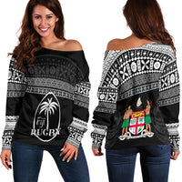 Fiji Rugby Off Shoulder Sweater Lifestyle 2022 Flying Fijians LT13 - Wonder Print Shop