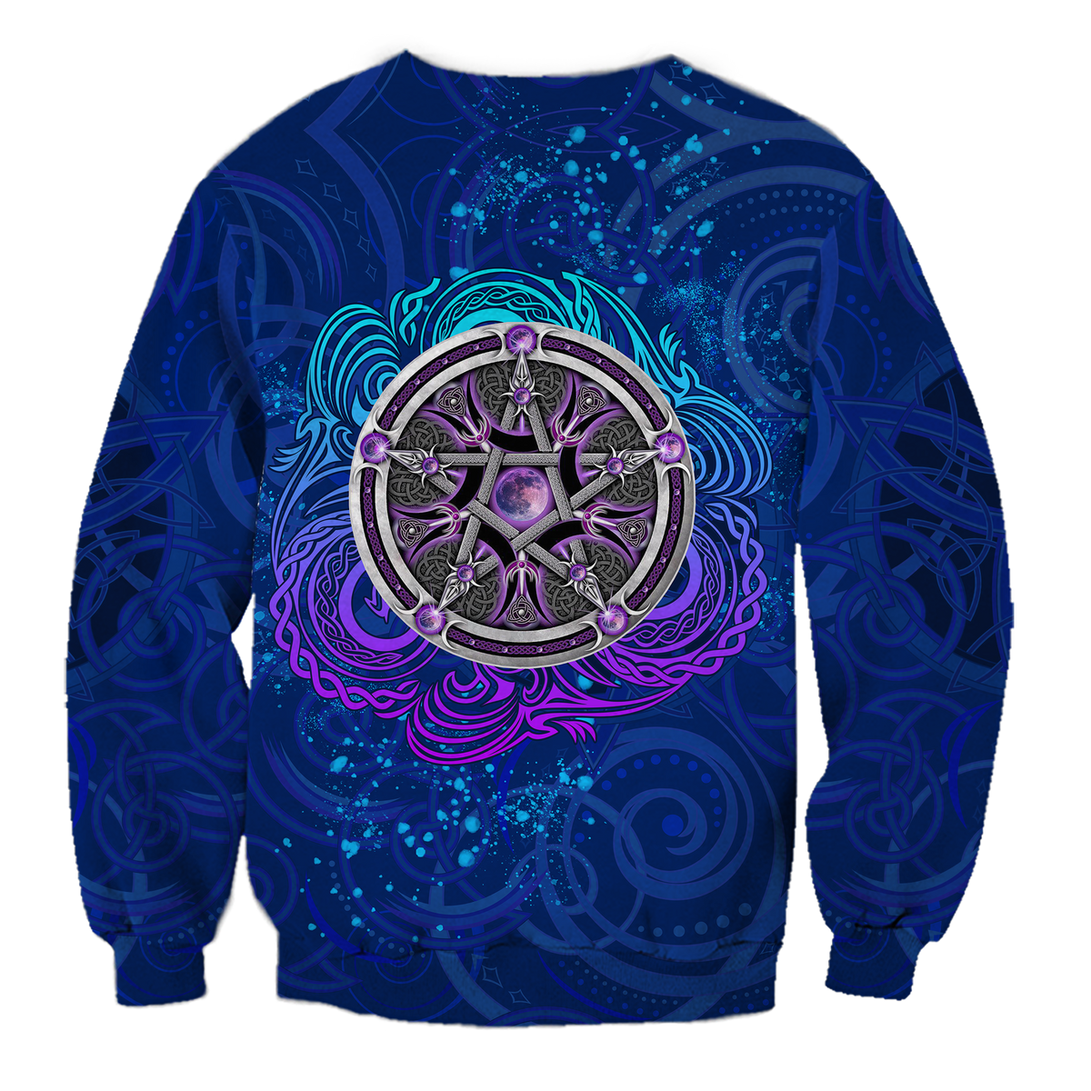 Celtic Pentagram With Triskele Sweatshirt LT12 - Wonder Print Shop