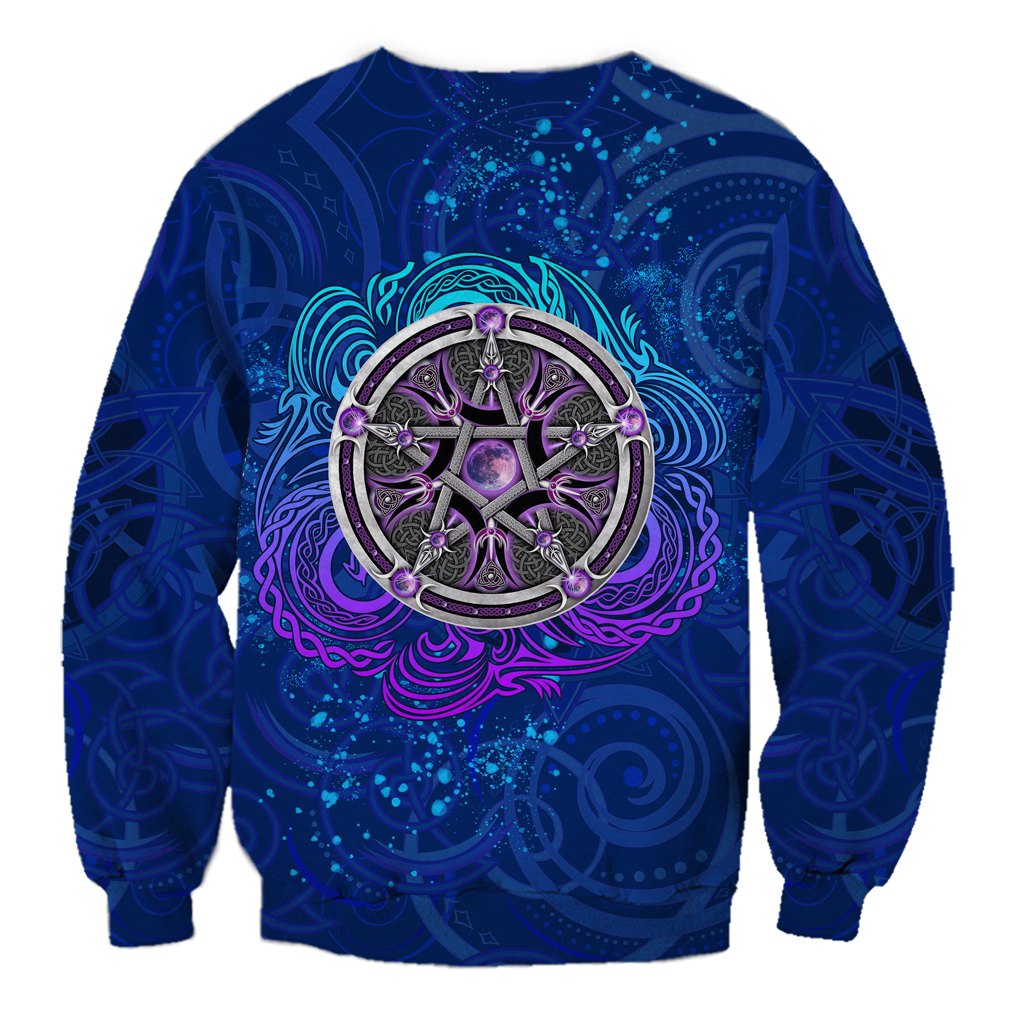 Celtic Pentagram With Triskele Sweatshirt LT12 - Wonder Print Shop