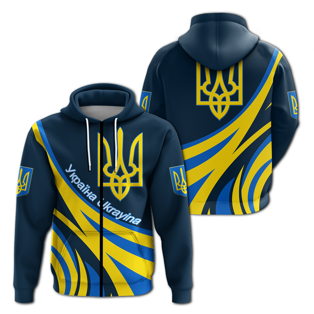 Ukraine Gold Trident Hoodie LT12 - Wonder Print Shop