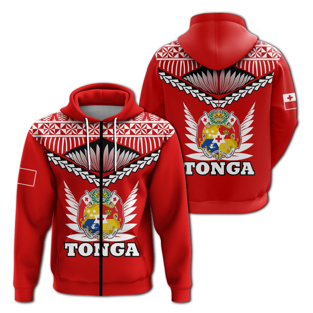 Tonga Zip Up Hoodie Tongan Pride LT12 - Wonder Print Shop