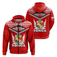 Tonga Zip Up Hoodie Tongan Pride LT12 - Wonder Print Shop