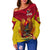Custom Personalised Papua New Guinea Rugby Kumul Pride Women Off Shoulder Sweater LT2 - Wonder Print Shop