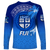 Fiji Tapa Tribal Coconut Tree Long Sleeve Shirt LT12 - Wonder Print Shop