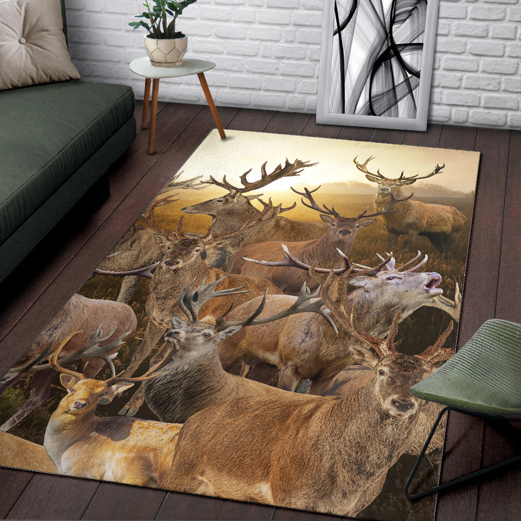 Deer Hunting - Like Hunting, Like Wild Life Area Rug LT2 - Wonder Print Shop
