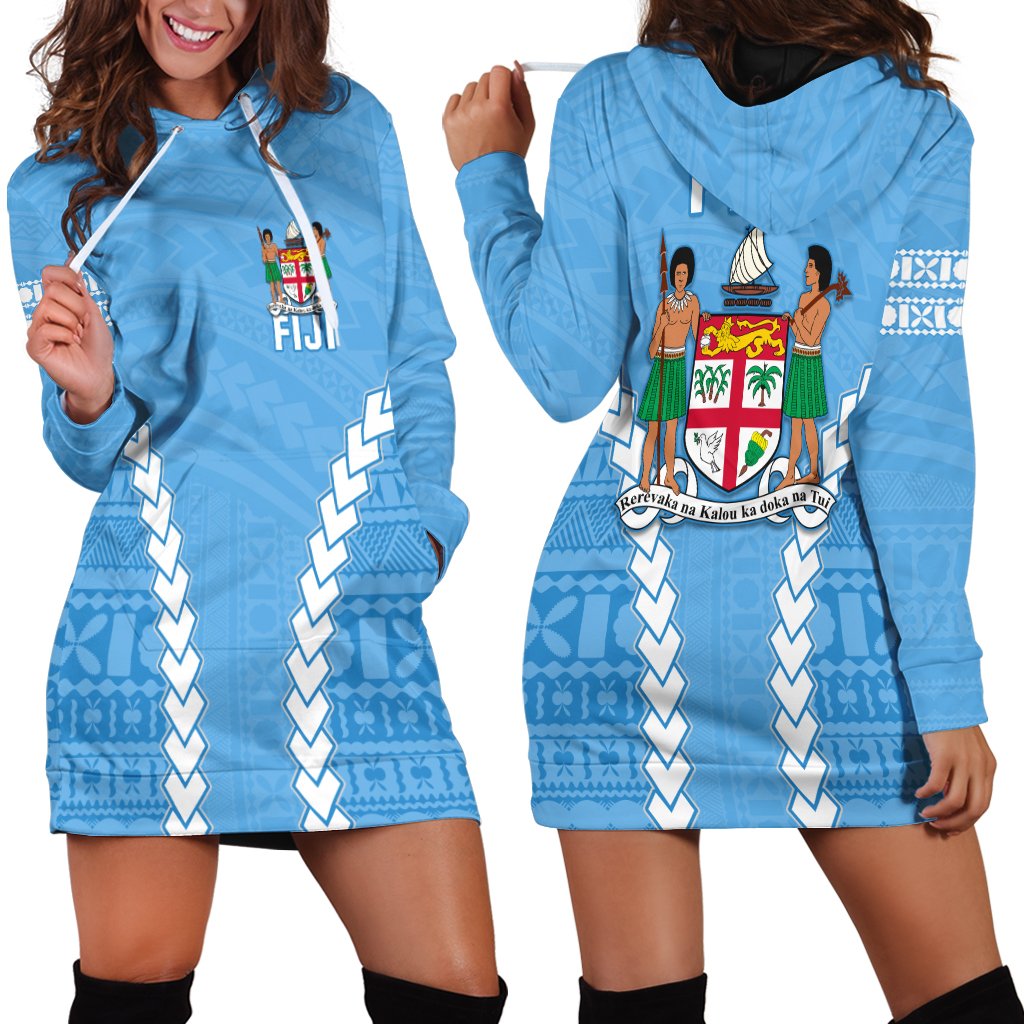 Fiji Impressive Hoodie Dress 2021 Polynesian LT13 - Wonder Print Shop