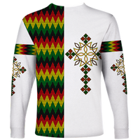 Ethiopian Art Cross Long Sleeve Shirt LT12 - Wonder Print Shop