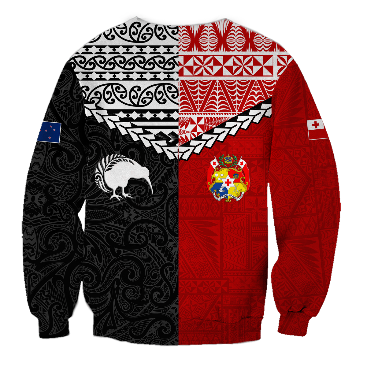 Tonga Combine New Zealand Maori Aotearoa Heritage Sweatshirt LT12 - Wonder Print Shop
