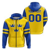 Custom Sweden Hockey Pride Hoodie LT12 - Wonder Print Shop