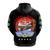 Tuskegee Airmens Red Tails African American Heros Hoodie - LT2 - Wonder Print Shop