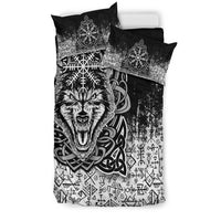 Viking Wolf With Vegvisir Art Bedding Set LT12 - Wonder Print Shop