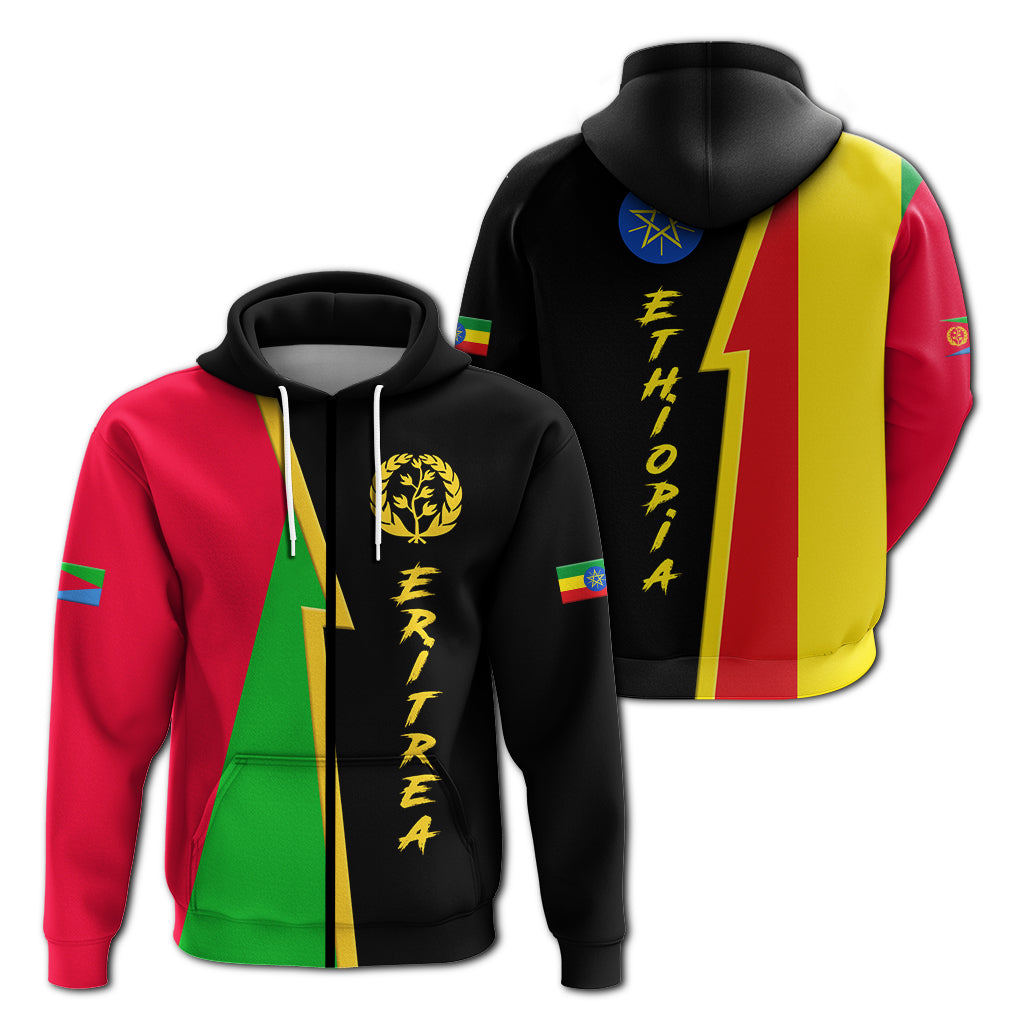 Eritrea Combine Ethiopia Flag Legend Hoodie LT12 - Wonder Print Shop