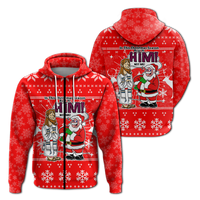 Jesus Santa Christmas Season Hear ye HIM not me Ugly Hoodie LT12 - Wonder Print Shop