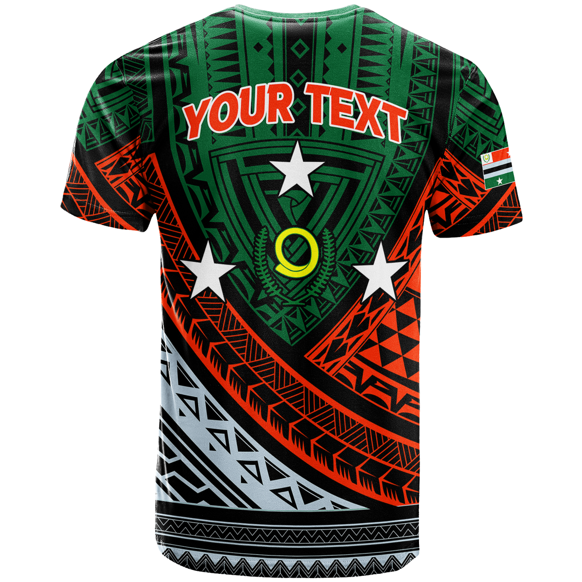 Custom Vanuatu Penama Province Tribal Pattern T Shirt LT12 - Wonder Print Shop