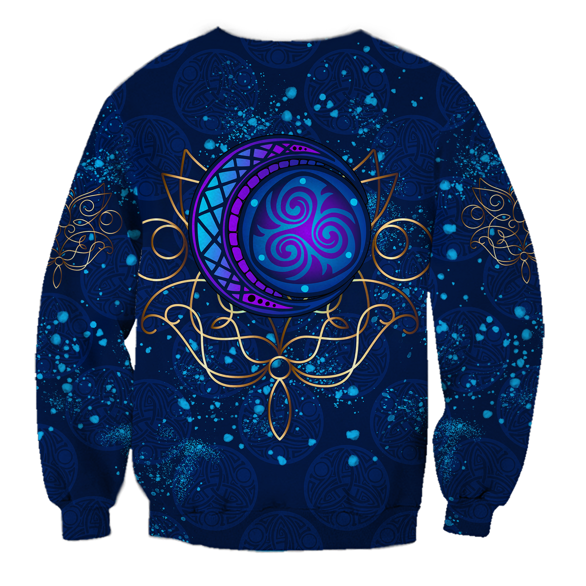 Celtic Moon Elven Style Sweatshirt LT12 - Wonder Print Shop