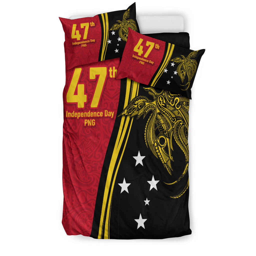Papua New Guinea Independence Anniversary Polynesian Tribal Bedding Set LT12 - Wonder Print Shop