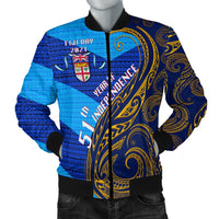 Fiji Day Bomber Jacket - 51th Year Of Independence LT20 - Wonder Print Shop