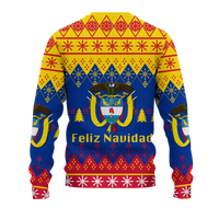 Colombia Christmas Feliz Navidad Ugly Pattern Sweatshirt - LT12 - Wonder Print Shop