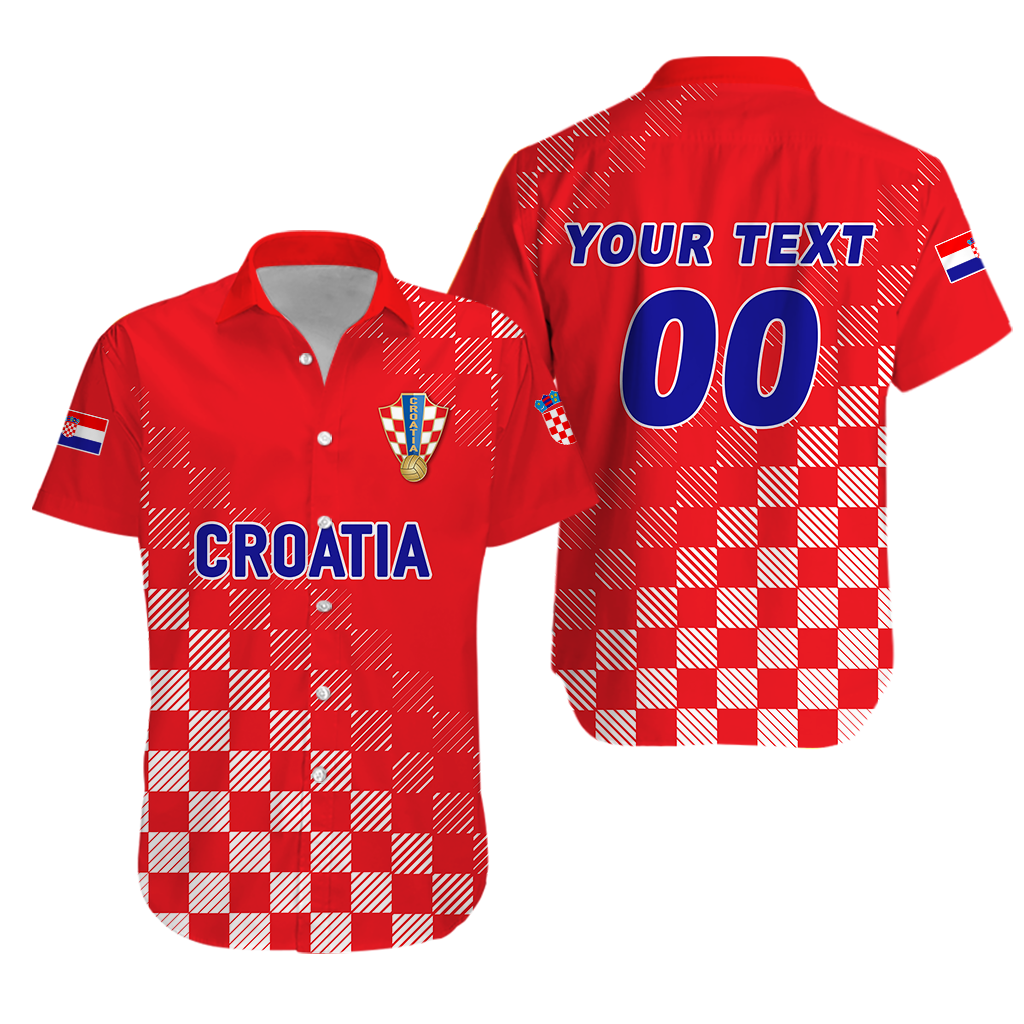(Custom Personalised) Croatia Football World Cup 2022 Champions Pride Hawaiian Shirt Red - LT12 - Wonder Print Shop
