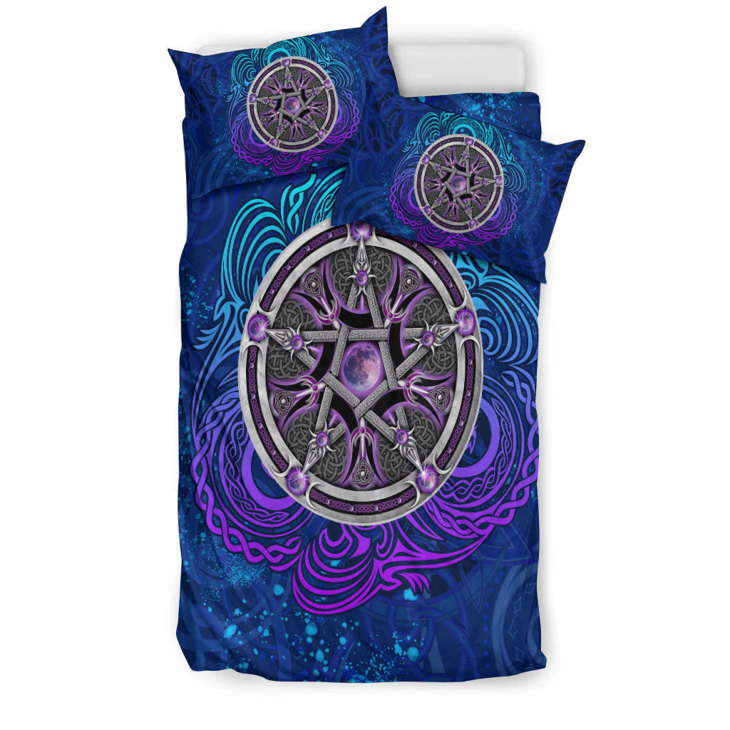 Celtic Pentagram With Triskele Bedding Set LT12 - Wonder Print Shop