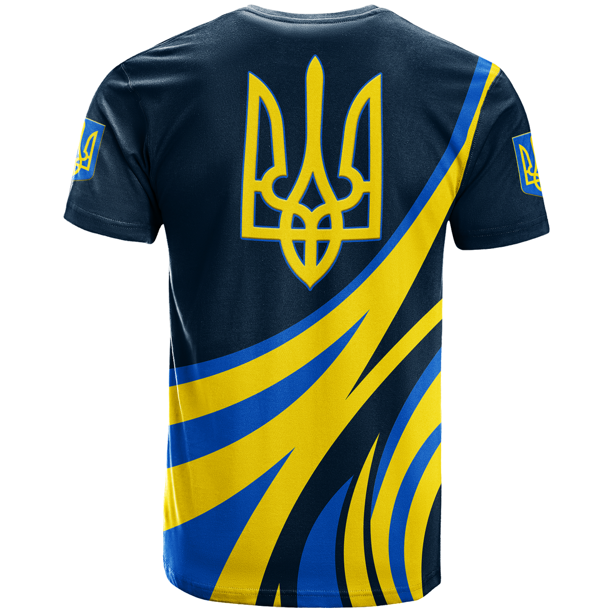 Ukraine Gold Trident T Shirt LT12 - Wonder Print Shop