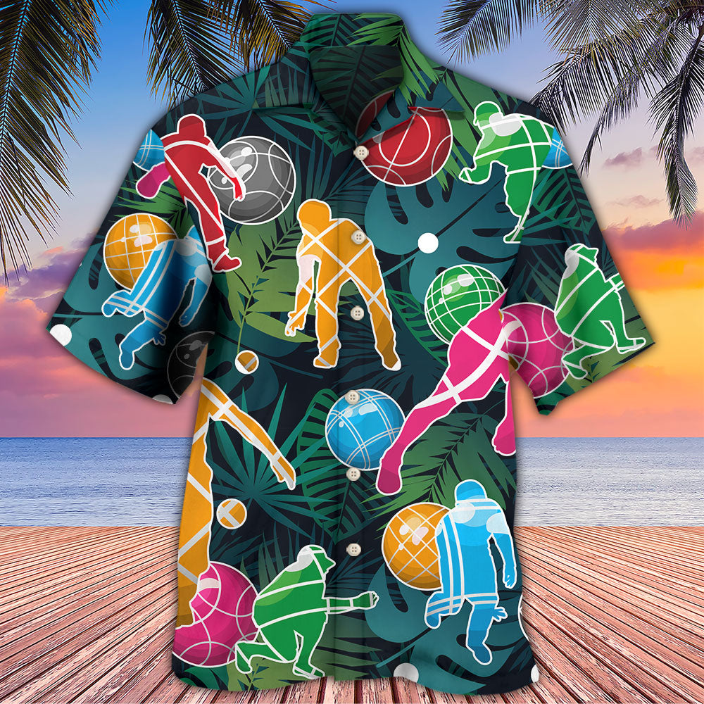 Bocce Ball Tropical Colorful Ball Games Hawaiian Shirt - Wonder Print Shop