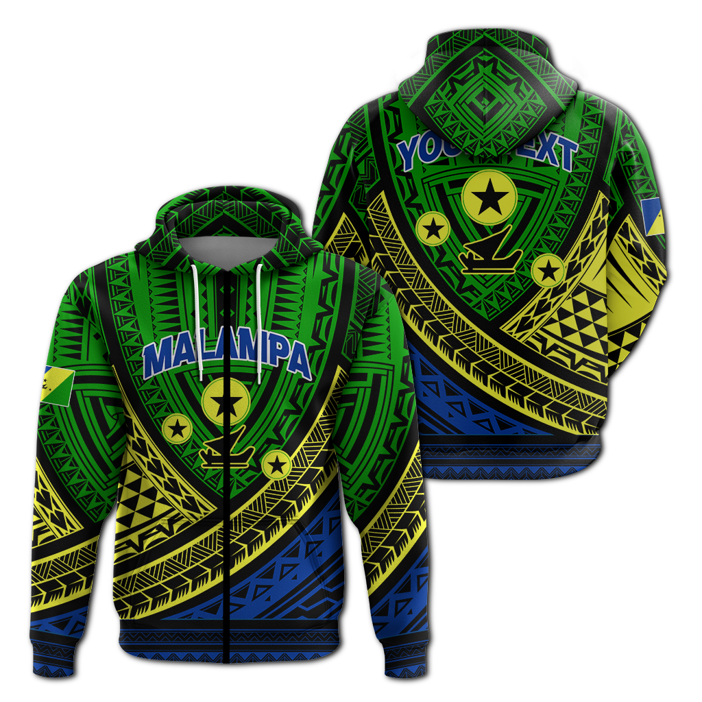 Custom Personalised Malampa Province Vanuatu Tribal Pattern Hoodie LT12 - Wonder Print Shop