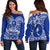 (Custom Personalised) Chuuk Micronesia Off Shoulder Sweater Simple Pattern LT13 - Wonder Print Shop