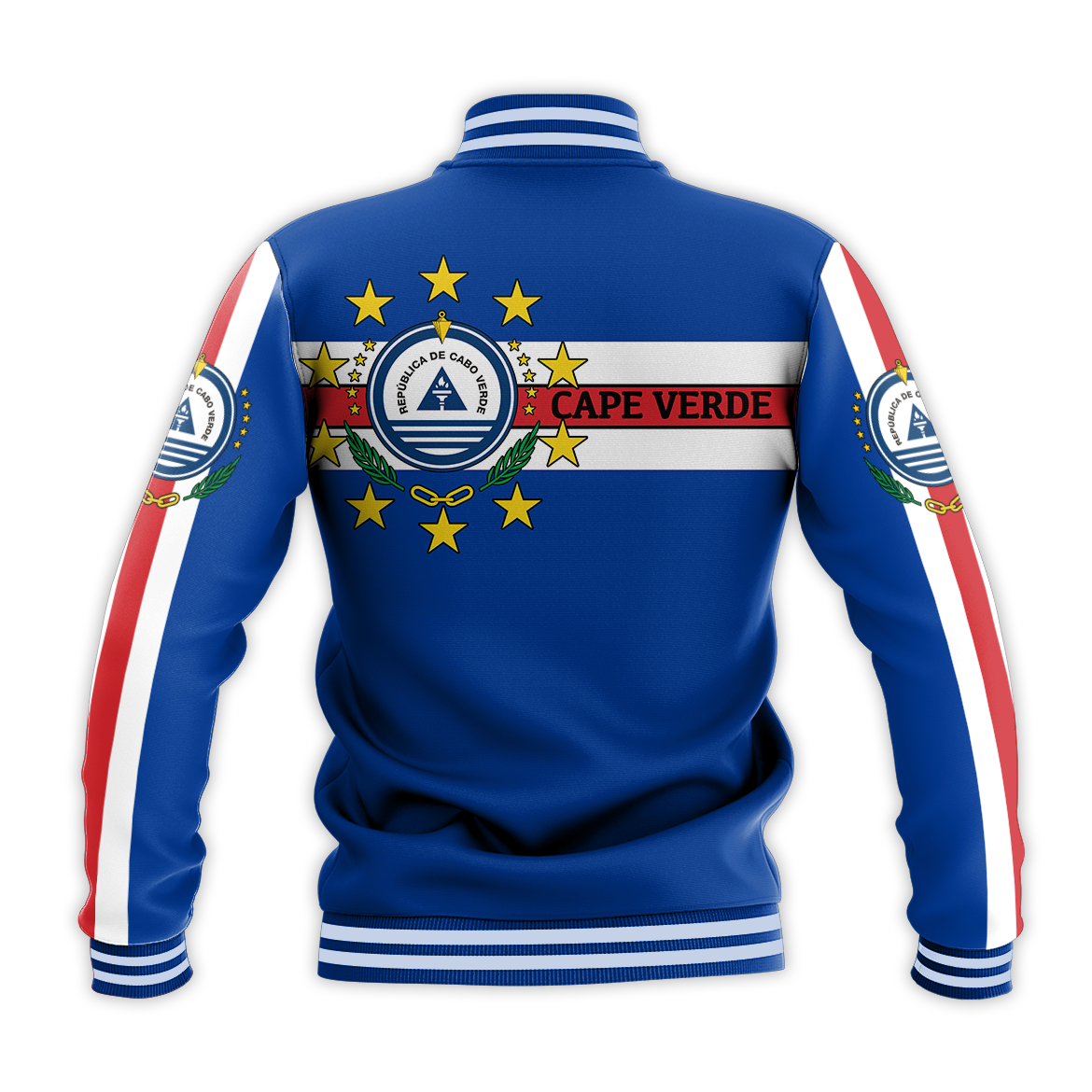 Cape Verde Flag Simple Style Baseball Jacket LT20 - Wonder Print Shop