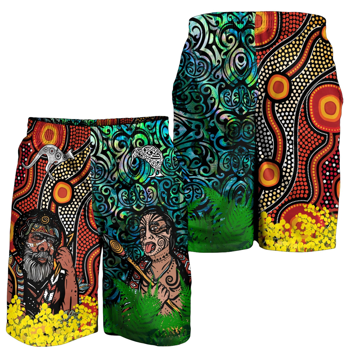 australia-aboriginal-kangaroo-combine-new-zealand-maori-kiwi-bird-men-short