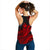 Hawaii Humpback Whale With Hibiscus Tribal Red Women Tank Top LT12 - Wonder Print Shop