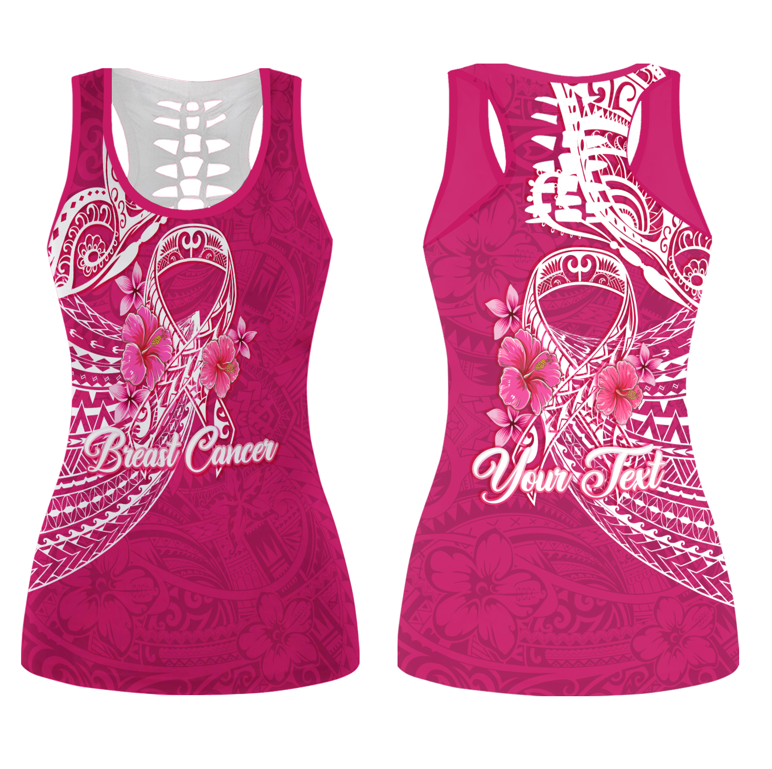 custom-personalised-breast-cancer-pink-ribbon-butterfly-polynesian-pink-version-hollow-tank-top
