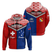 Tonga Combine Samoa Pride Zip Hoodie LT12 - Wonder Print Shop