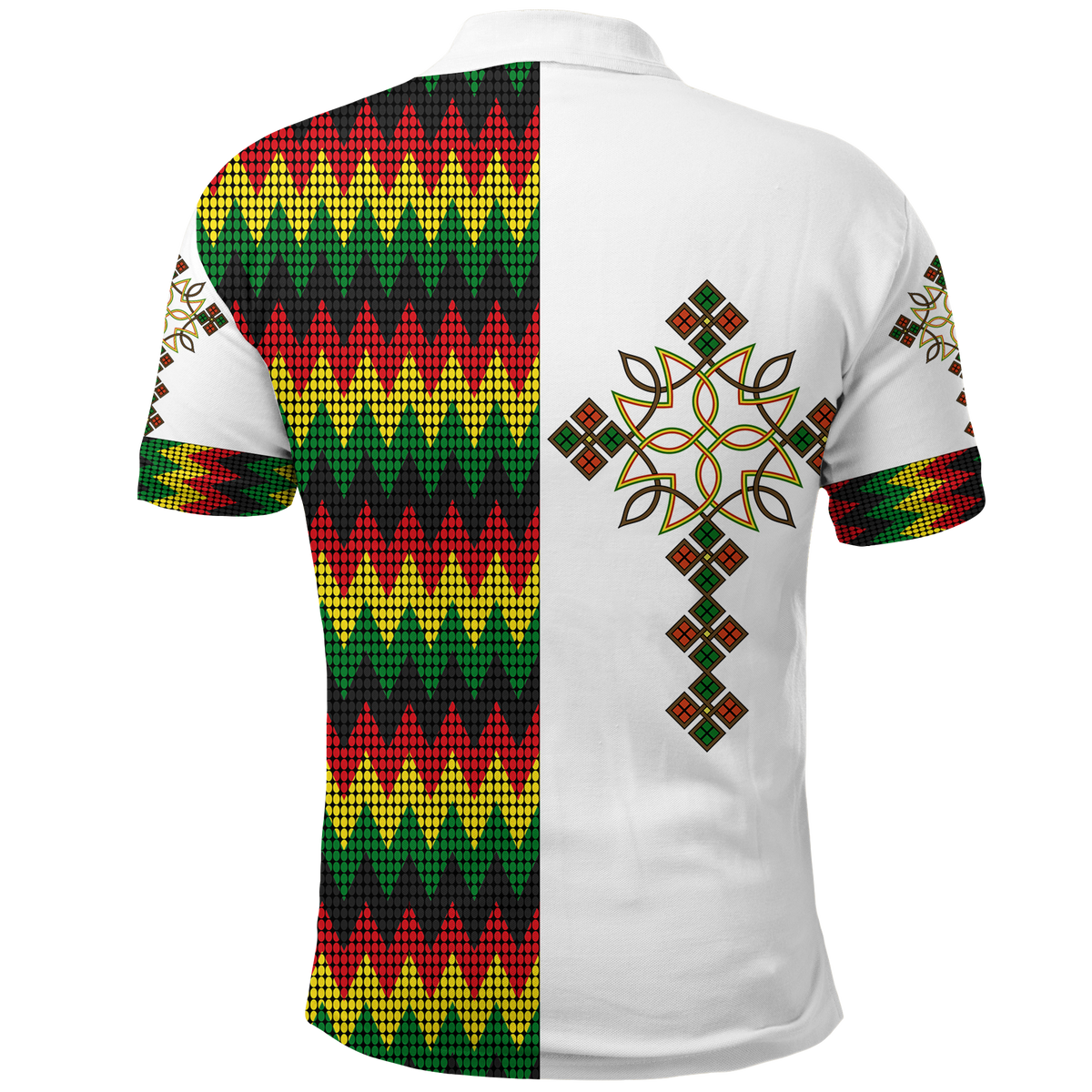 Ethiopian Art Cross Polo Shirt LT12 - Wonder Print Shop