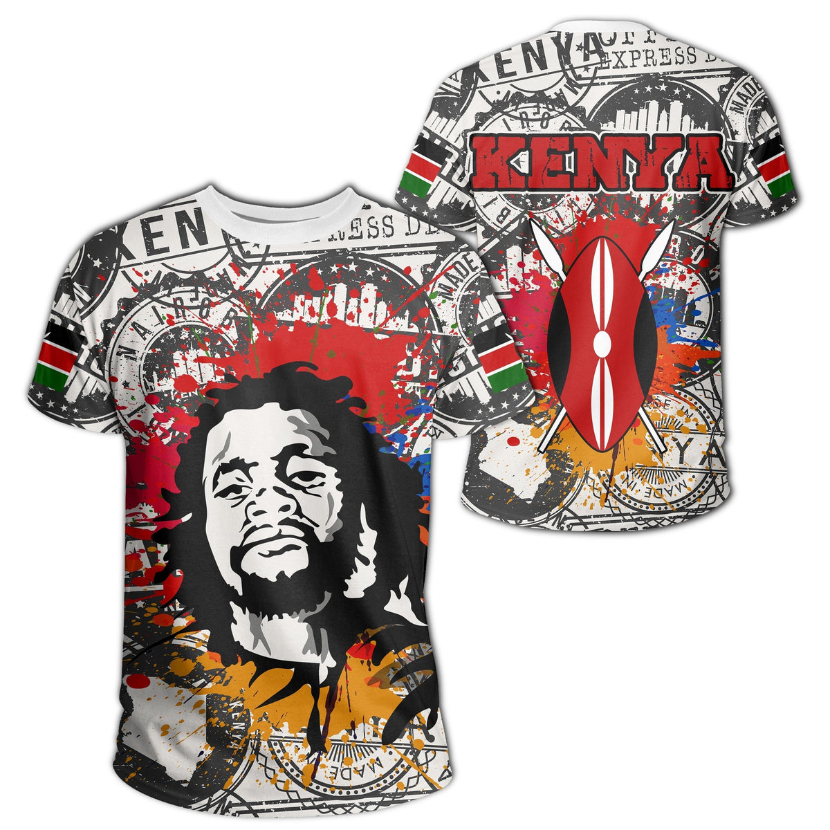 African T Shirt Kenya Dedan Kimathi African Tee - Wonder Print Shop