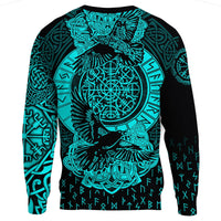 Viking Sweatshirt - Nordic Raven Tattoos RLT12 - Wonder Print Shop