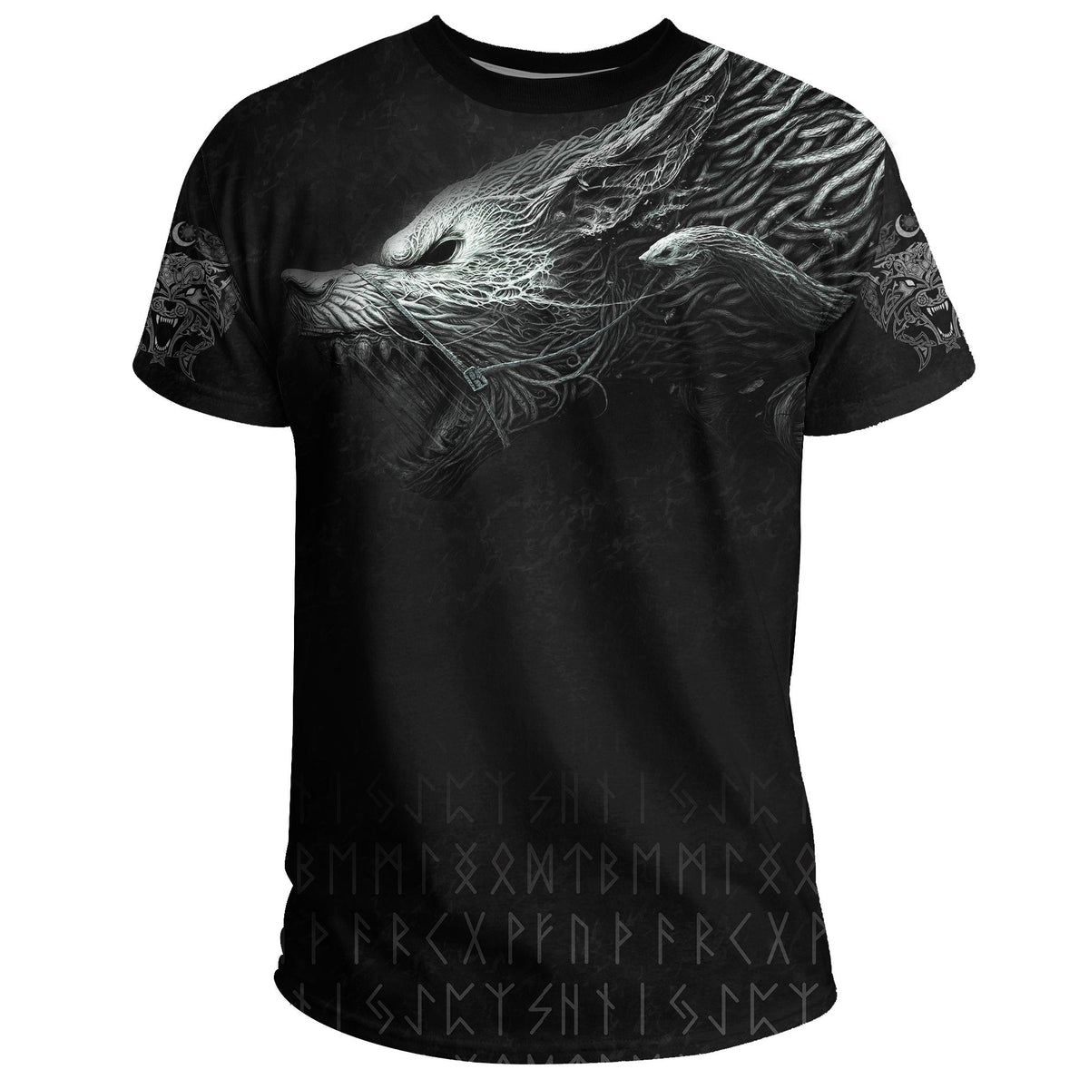 Viking T Shirt, Fenrir RLT12 - Wonder Print Shop