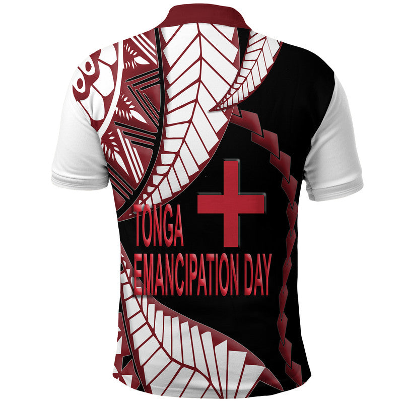 Tonga Polo Shirt Emancipation Day Kupesi Pattern No.3 - Wonder Print Shop