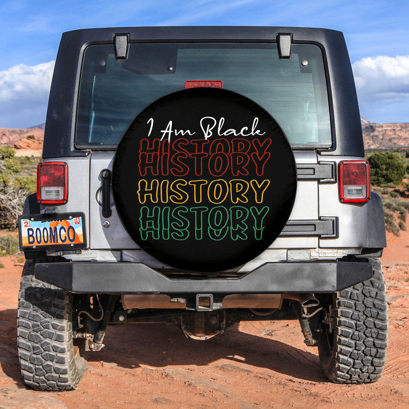 african-tire-covers-black-history-month-spare-tire-cover-i-am-black-history-black-no3