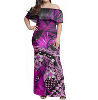 Polynesian Hawaiian With Turrtle Matching Hawaiian Shirt And Dress No.3 LT6 - Wonder Print Shop