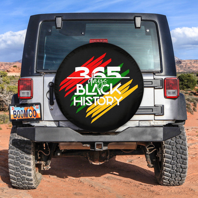 African Tire Covers - Black History Month Spare Tire Cover 365 Days NO.31 LT8 - Wonder Print Shop