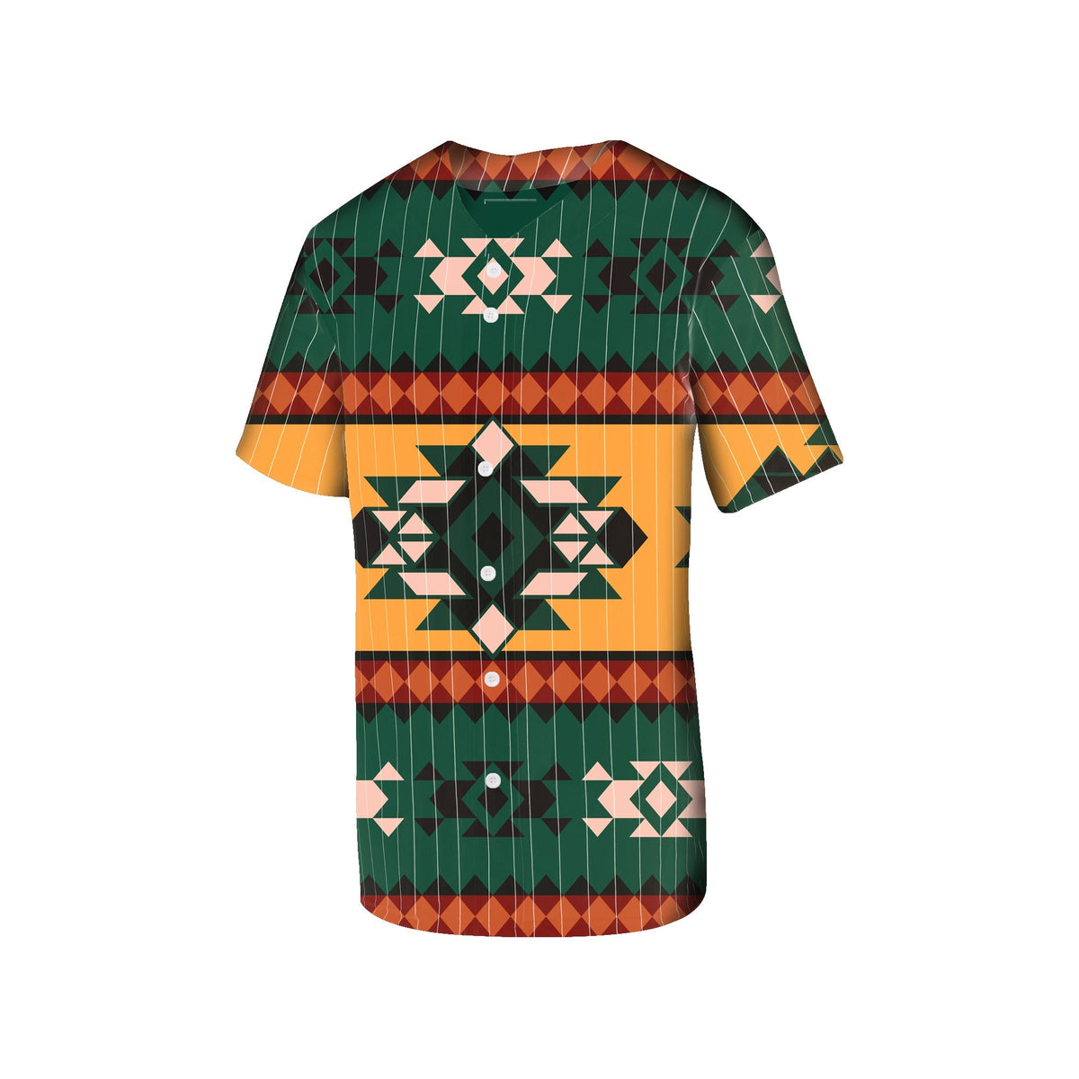 Native American Aztec Geometric Pattern Baseball Jersey LT10 - Wonder Print Shop