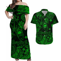 Hawaii Surfing Polynesian Matching Hawaiian Outfits For Couples Unique Style - Green LT8 - Wonder Print Shop