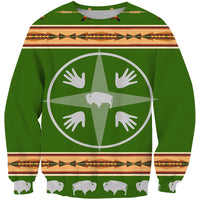 Medicine Wheels Bisons Native American 3D Sweatshirt LT10 - Wonder Print Shop