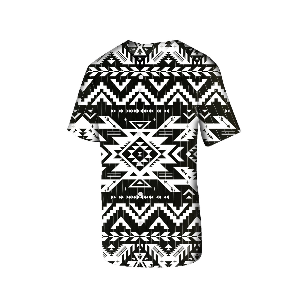 Black Pattern Native American Baseball Jersey LT10 - Wonder Print Shop