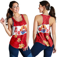 Tahiti Polynesian Women Racerback Tank Mythical Destination LT13 - Wonder Print Shop