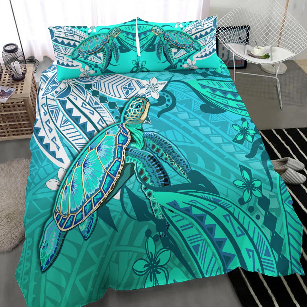 Hawaiian Islands Bedding Set Turtle Mix Hawaii Polynesian LT13 - Wonder Print Shop