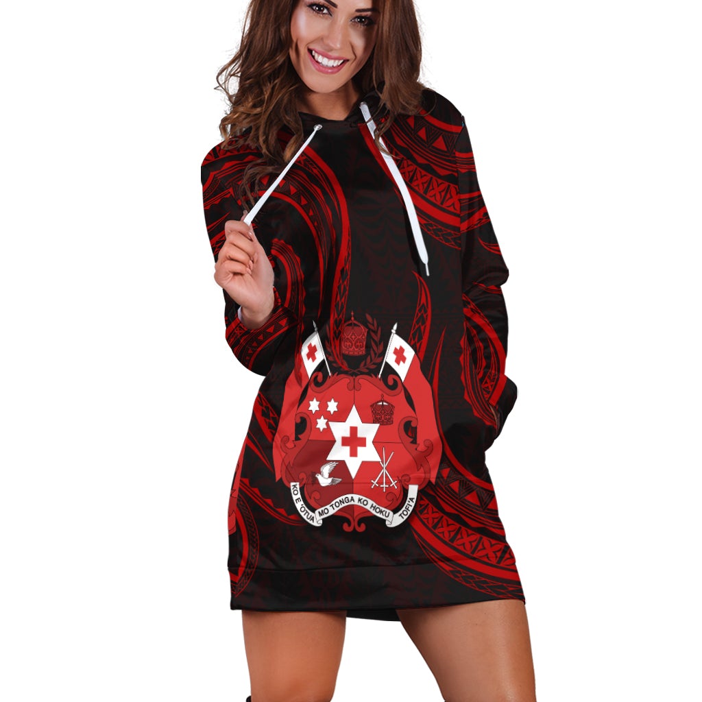Tonga Pattern Hoodie Dress Always Proud LT13 - Wonder Print Shop