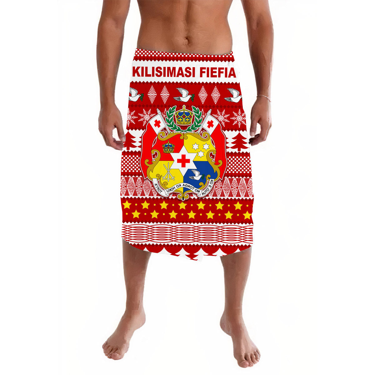 Tonga Kilisimasi Fiefia Lavalava Merry Christmas with Tongan Pattern Ver.02 LT13 - Wonder Print Shop